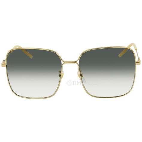 Gucci Green Gradient Square Ladies Sunglasses GG0443S 004 